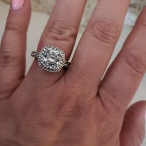 CZ sterling silver ring